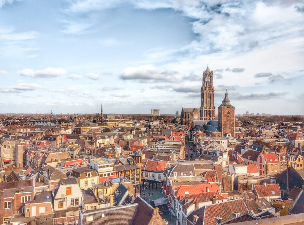 De bekende Domtoren in Utrecht