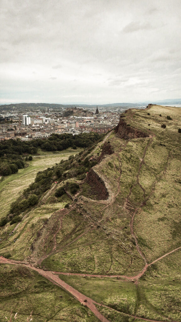 Uitzicht op Arthur's Seat