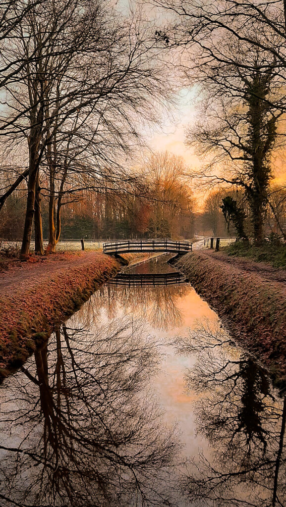 Fietstocht door het park