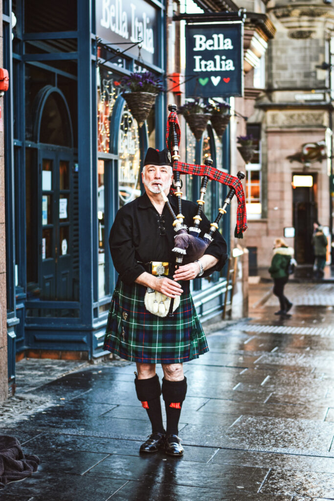 Doedelzakspeler op Royal Mile 