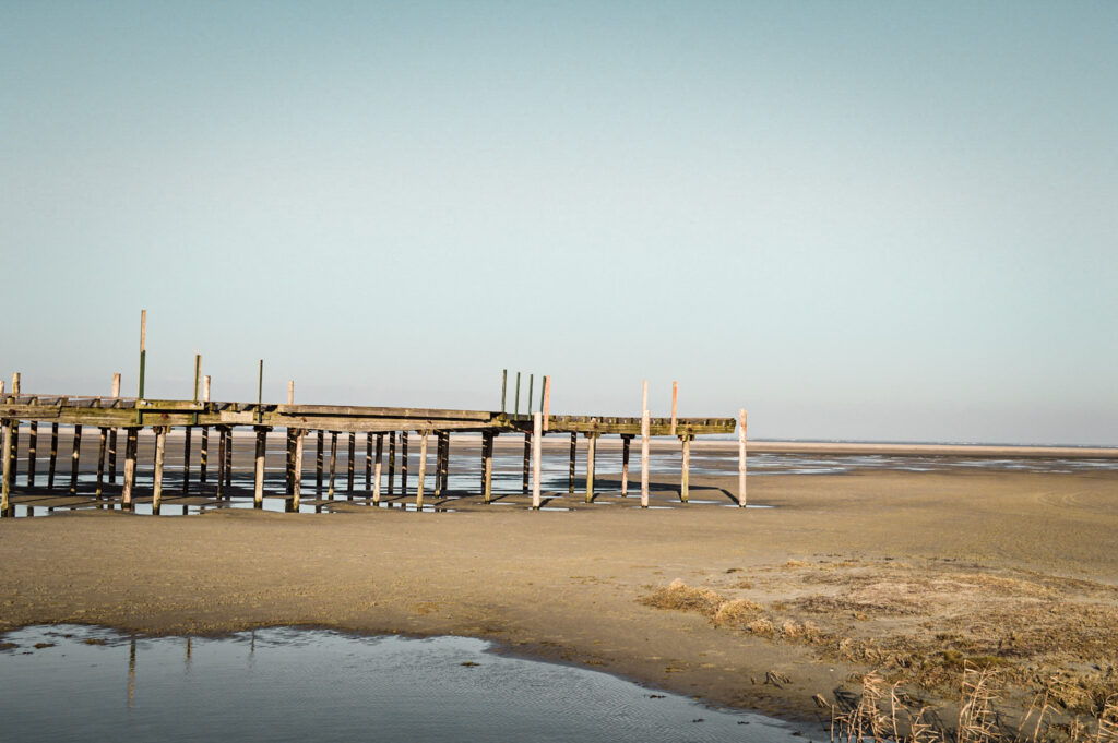 Pier op het strand