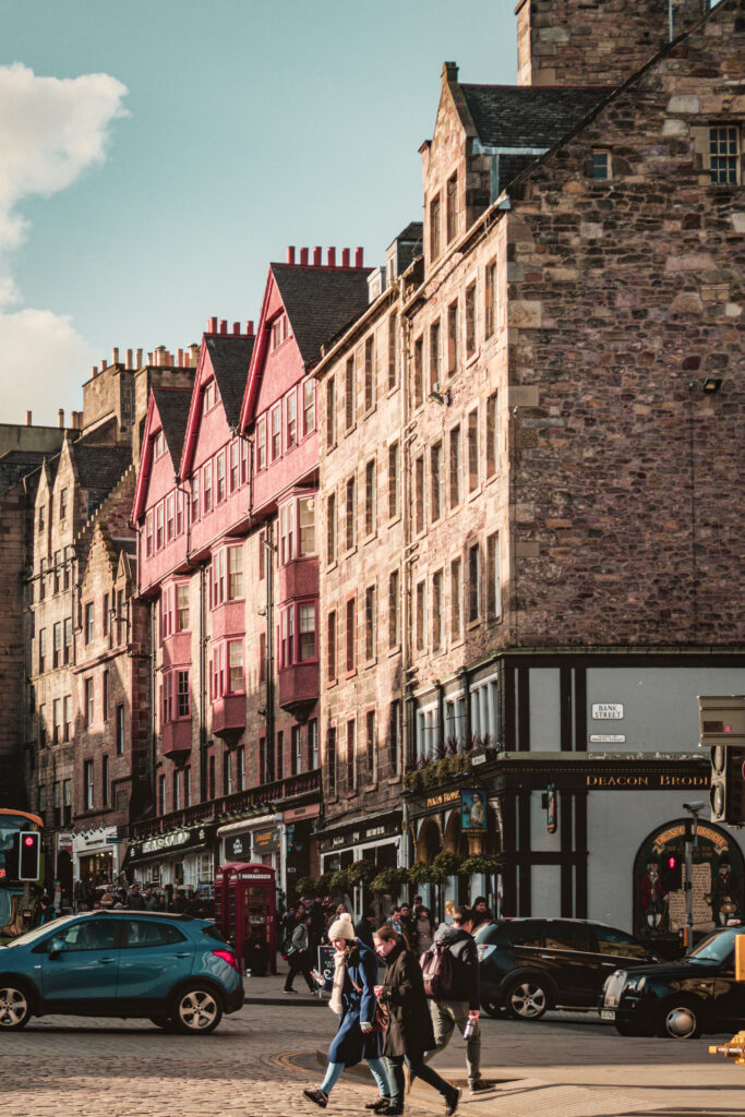 De beroemde Royal Mile Edinburgh