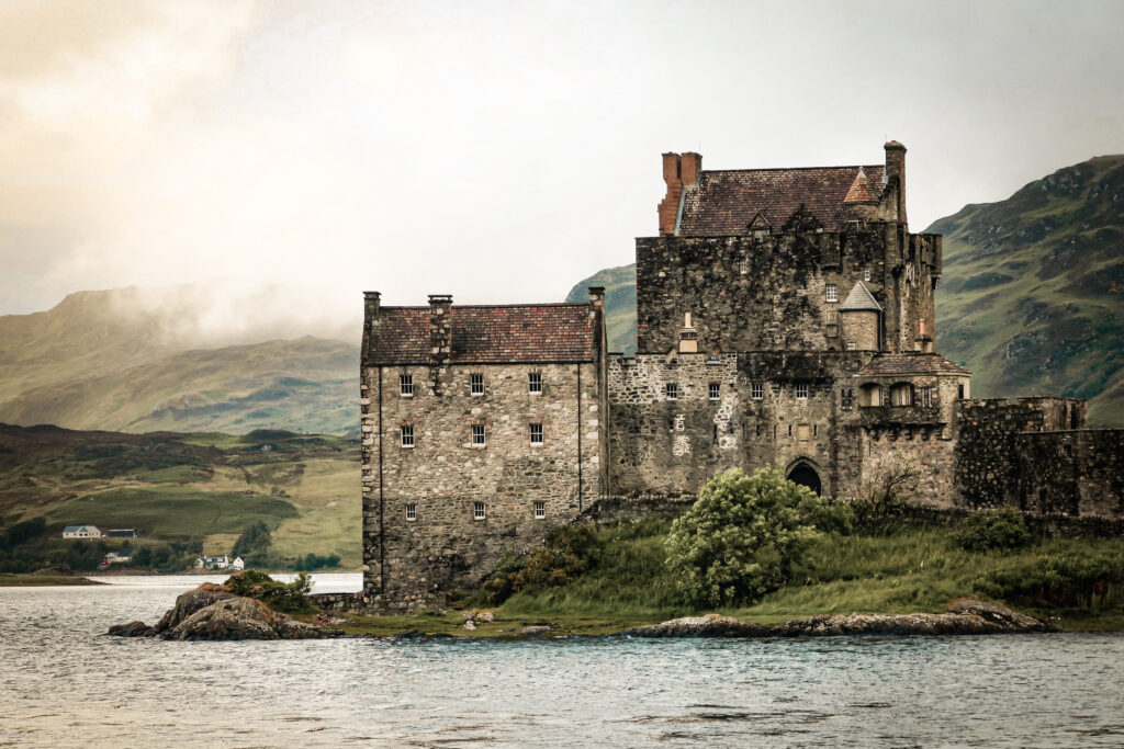 Prachtig uitzicht op Eilean Donan kasteel